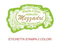Etichette adesive per fioristi, fiorai e vivaisti (mm 53X32)  (cod.17G)